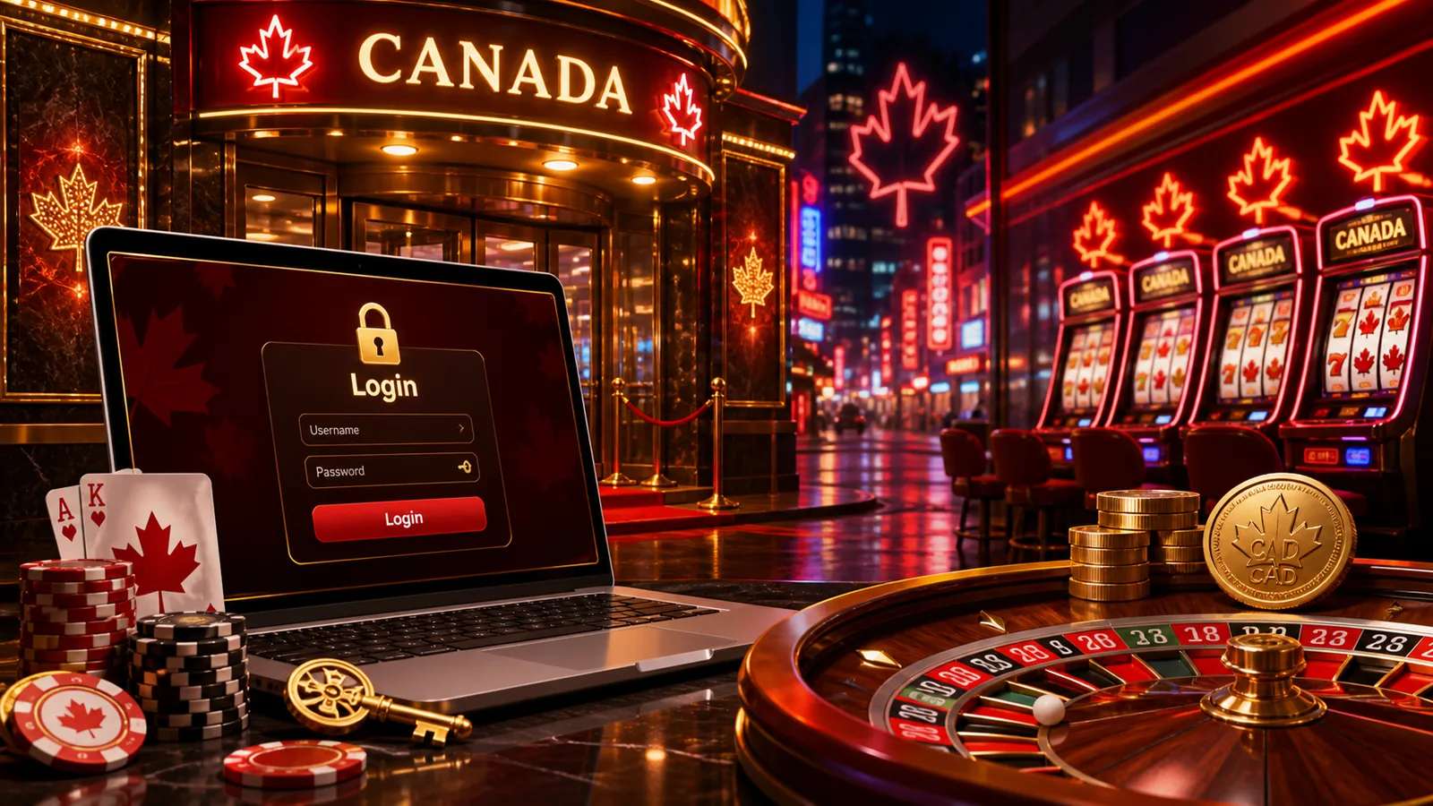 Login content banner